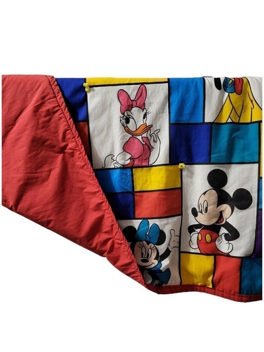 Mickey Mouse And Friends Blanket 46" x 64" Handcrafted Colorful Kidcore Daycare